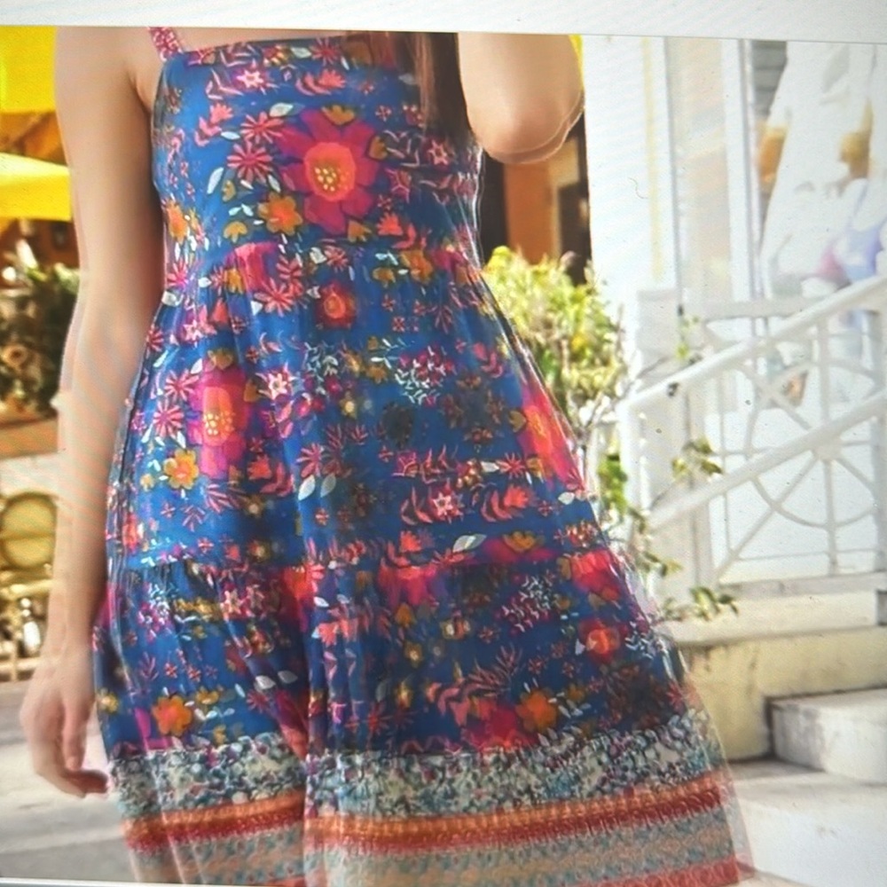 Natural Life Blue Magenta Mini Dress - Picture 4 of 4